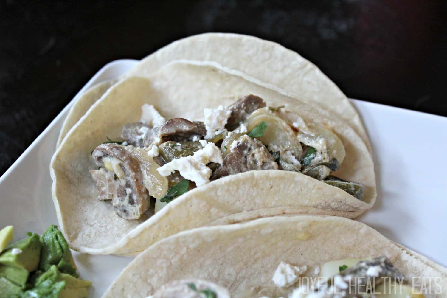 Mushroom Potato And Poblano Tacos Vegetarian Tacos Recipe