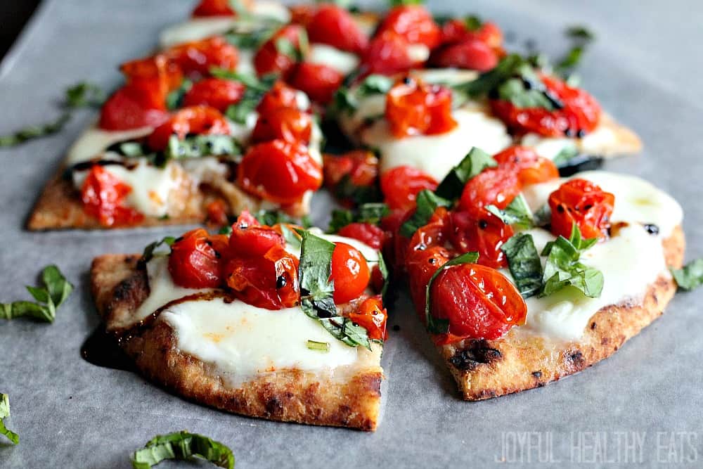 Caprese Flatbread With Balsamic Reduction - Pizza Fan