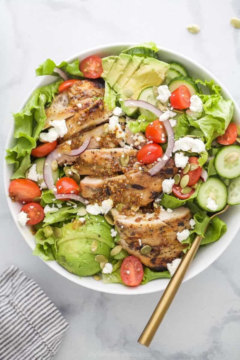 Chicken and Avocado Salad Recipe | Joyful Healthy Eats