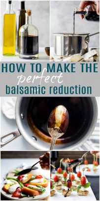 how to make the perfect balsamic reduction pinterest pin