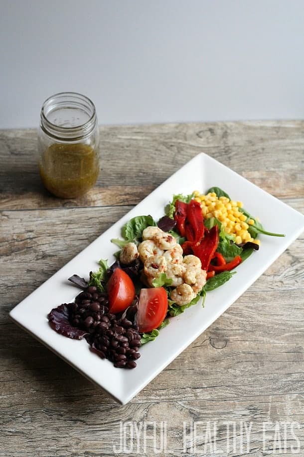 Grilled Shrimp Salad with Chili Lime Dressing - The Defined Dish