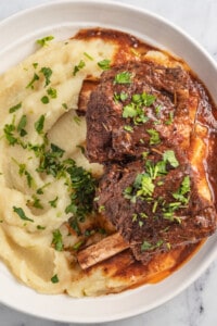 Slow Cooker Balsamic Braised Short Ribs | Joyful Healthy Eats