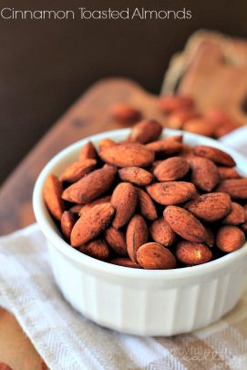 Cinnamon Toasted Almonds {Healthy Snack}