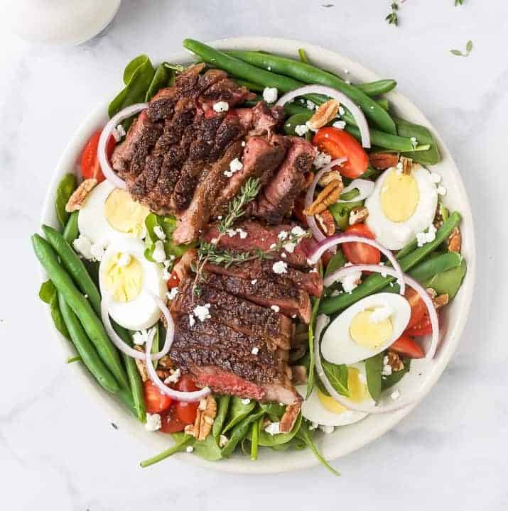 Quick And Easy Steak Salad With Balsamic Vinaigrette Joyful Healthy Eats 2551