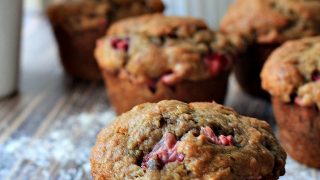 Whole Wheat Strawberry Banana Muffins Healthy Banana Muffins Recipe