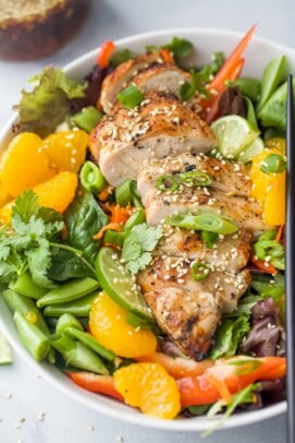 Asian Chicken Salad Recipe | Joyful Healthy Eats