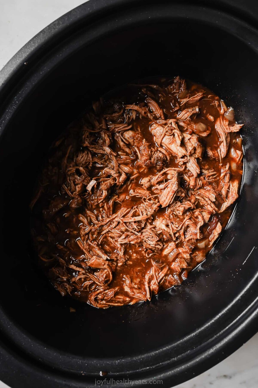 Crock Pot Pulled Pork Recipe | Joyful Healthy Eats