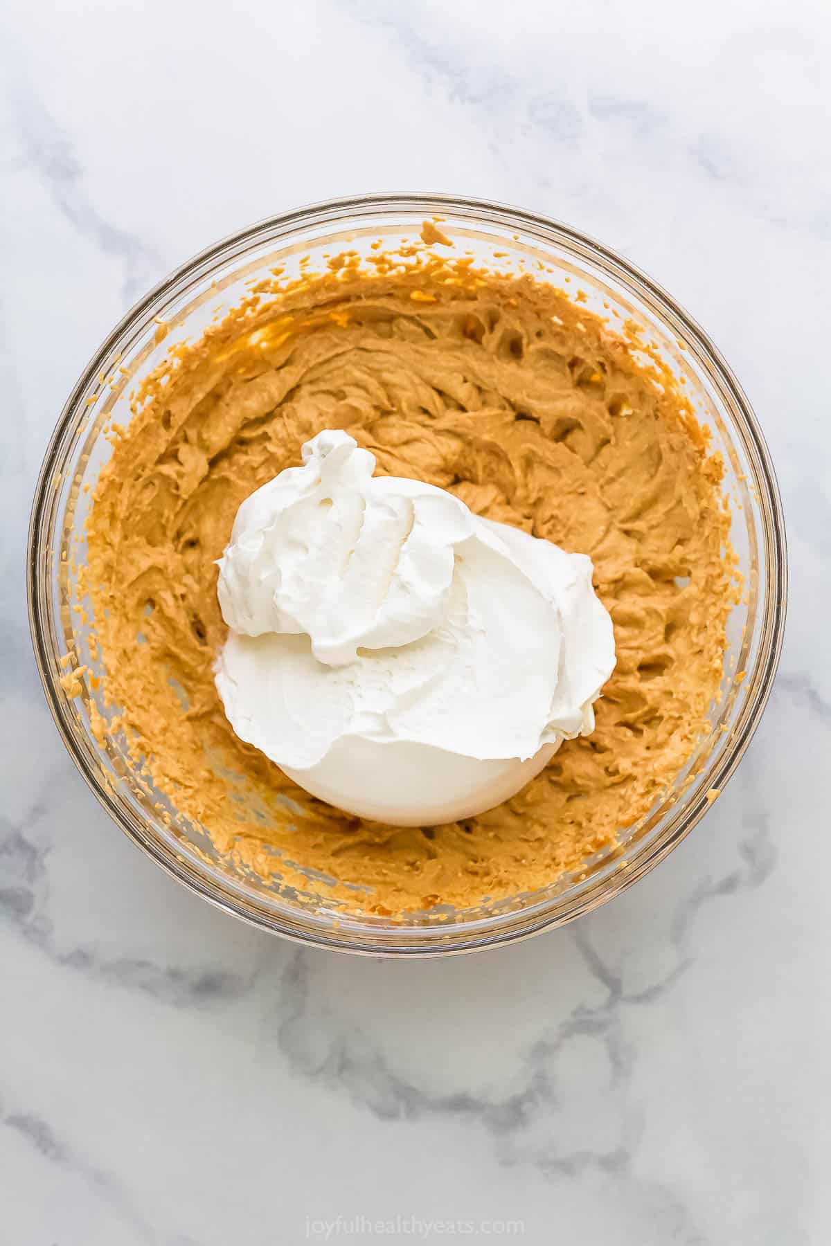 Top with pumpkin mixture with Cool Whip. 