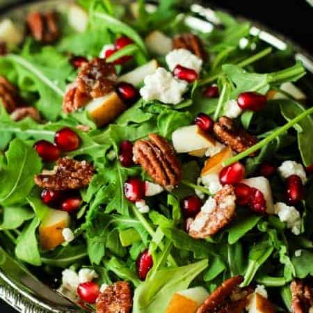 Arugula Salad Recipe with Goat Cheese + Homemade Dressing