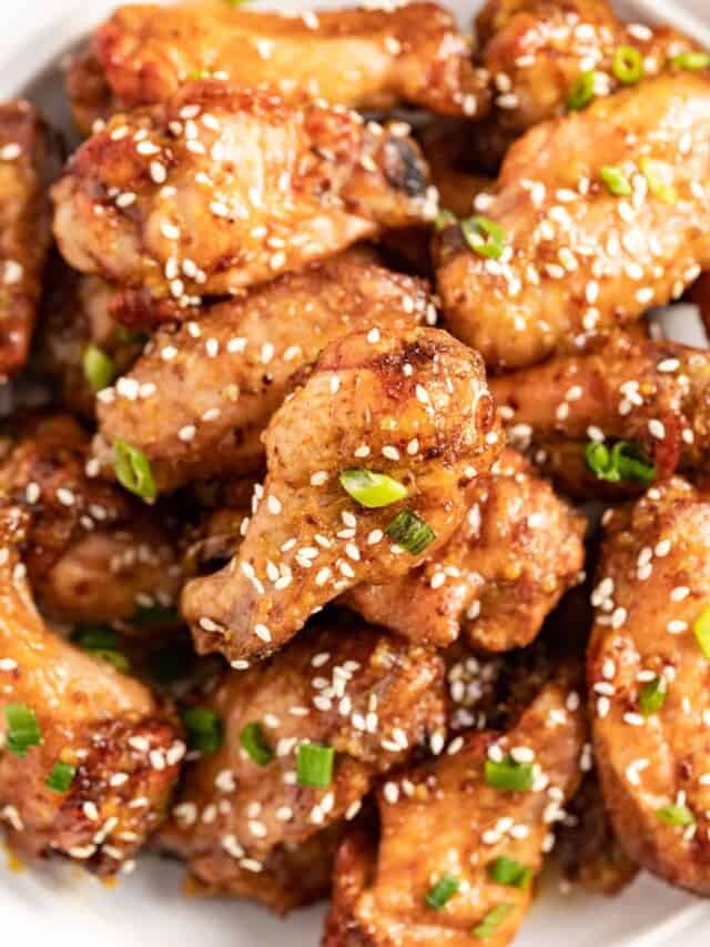 Honey Mustard Chicken Wings Joyful Healthy Eats