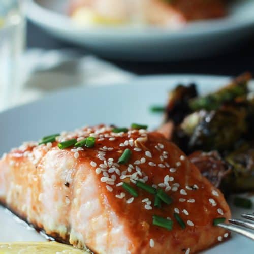 Easy Skinny Hoisin Honey Glazed Salmon Recipe Joyful Healthy Eats 6723