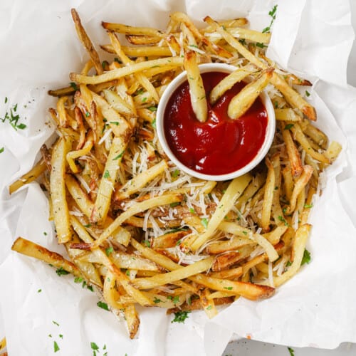 Garlic Parmesan Fries Recipe | Joyful Healthy Eats