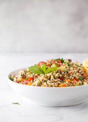 Refreshing 20 minute Quinoa Tabbouleh Salad | Tabbouleh Salad Recipe