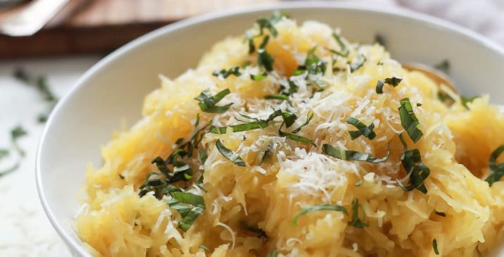 Image of Parmesan Herb Microwave Spaghetti Squash