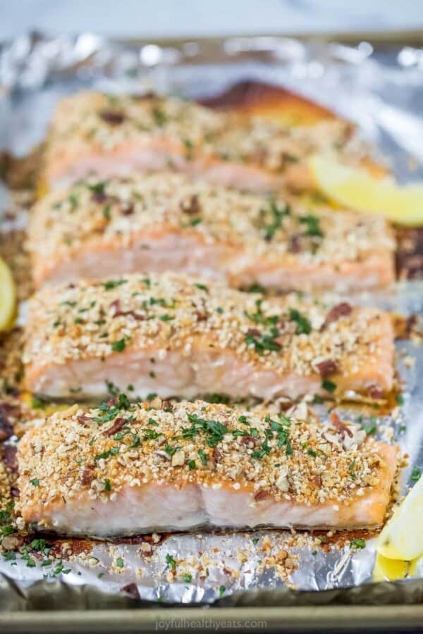 Pecan Crusted Salmon Recipe | Joyful Healthy Eats