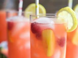 Homemade Raspberry Peach Lemonade Easy Pink Lemonade Recipe