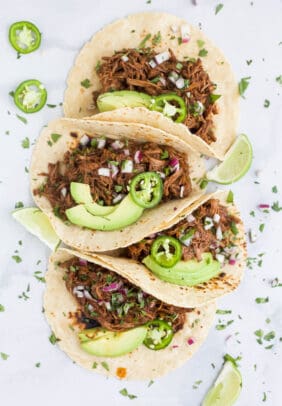 Slow Cooker Barbacoa Short Rib Tacos | Easy Beef Tacos Recipe