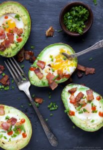 Bacon Baked Egg In Avocado | Easy Healthy Recipes