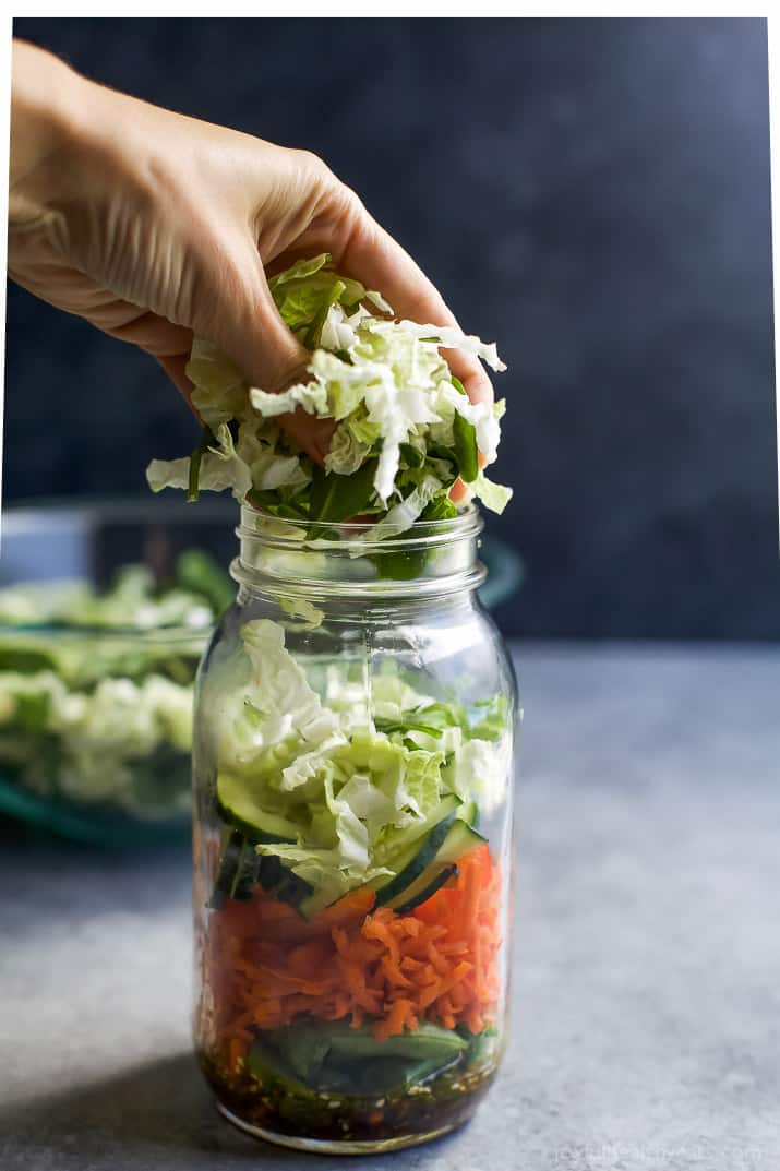 Meal Prep Mason Jar Asian Salad (Whole30, Paleo) • Tastythin