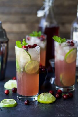 Fresh Cranberry Mojitos | Quick and Easy Holiday Cocktail Recipe