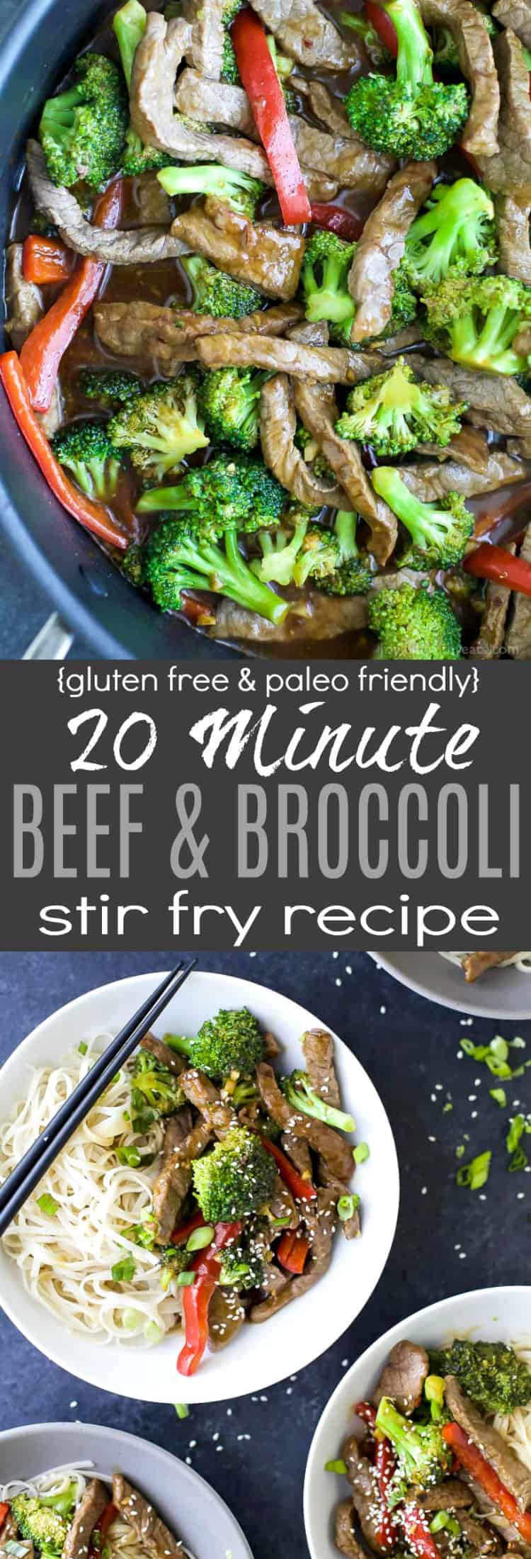 20 Minute Beef & Broccoli Stir Fry | Gluten Free Stir Fry Recipe