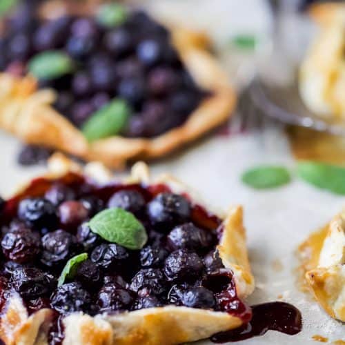 Fresh Mini Blueberry Galettes | Blueberry Dessert Recipe