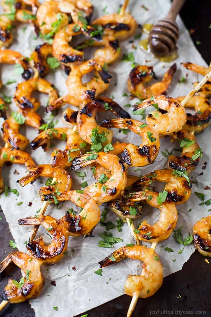 Honey Garlic Grilled Shrimp | How to Grill Shrimp | Easy Recipe