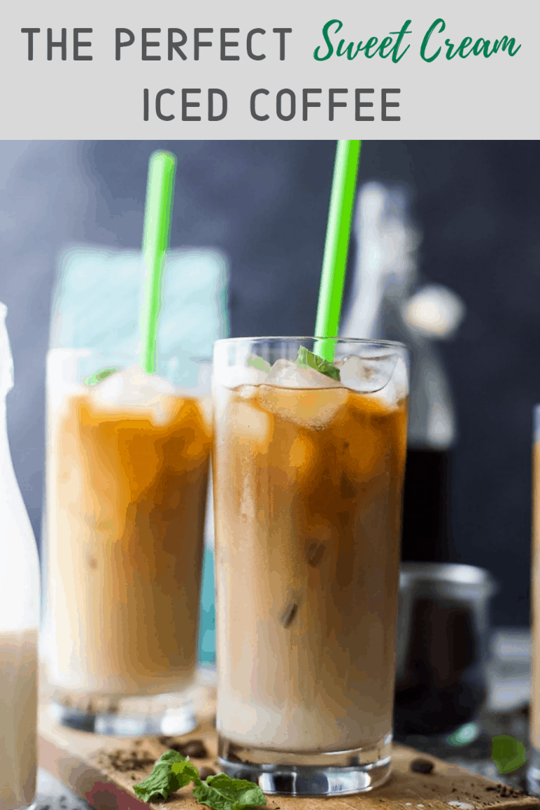 Perfect Homemade Iced Coffee Recipe with a Sweet Cream Finish