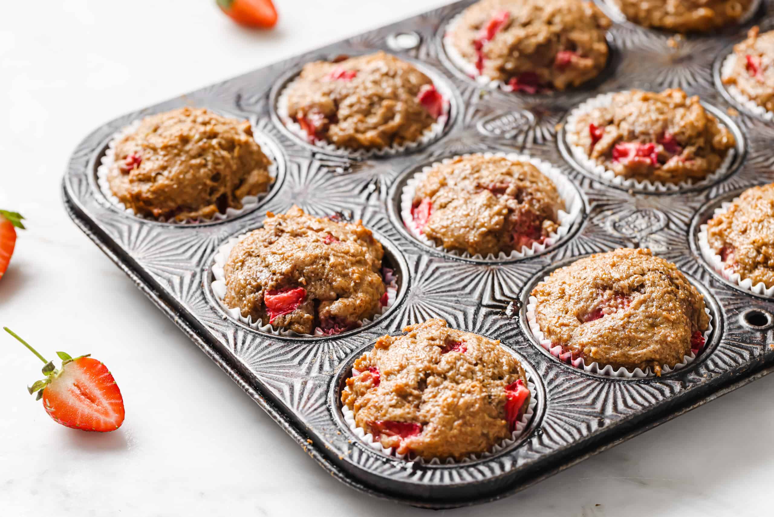 Strawberry Muffins Recipe Joyful Healthy Eats Karinokada 