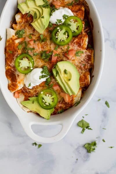 Sweet Potato Black Bean Enchiladas Recipe | Joyful Healthy Eats