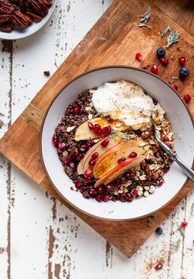 Apple Cinnamon Breakfast Grain Bowl | Gluten Free | Dairy Free