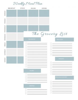 Start the Year off Right FREE Printables Meal Plan and Workout Planner