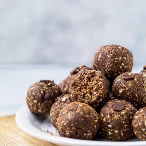 No Bake Chocolate Brownie Energy Balls Recipe | Joyful Healthy Eats