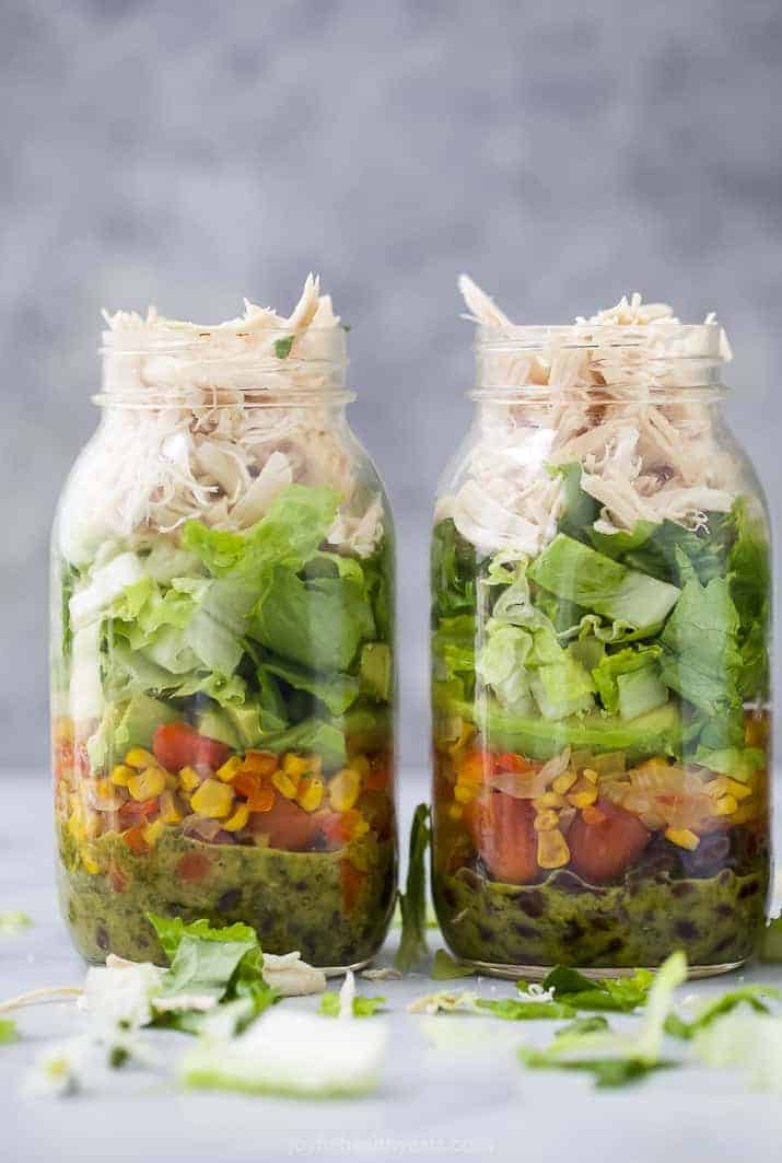 Southwestern Quinoa Mason Jar Salads - Making Thyme for Health