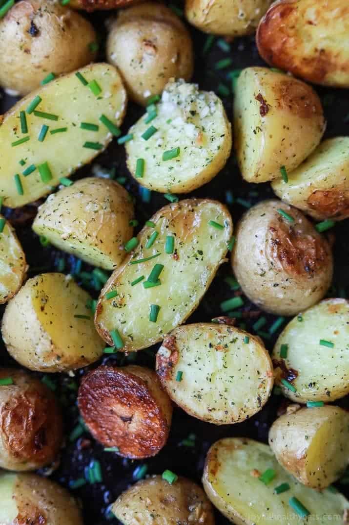 Easy Garlic Ranch Potatoes Vegetable Side Dish Recipe