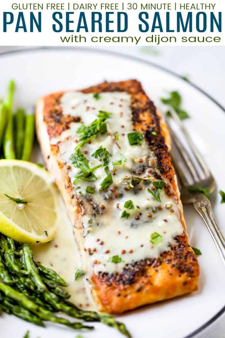 Pan Seared Salmon With Creamy Dijon Sauce 