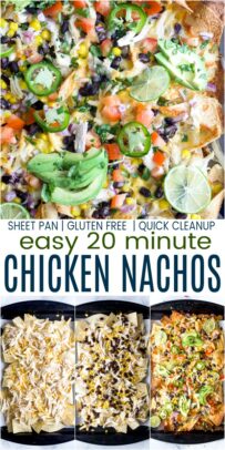 20 Minute Sheet Pan Chicken Nachos Recipe | Easy Chicken Nachos