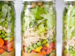 Mason Jar Salad (Thai Chicken) - Meaningful Eats