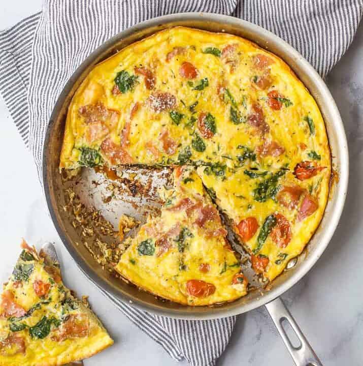 Easy Prosciutto Spinach Frittata Recipe | How to Make a Frittata