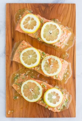 Honey Garlic Cedar Plank Salmon | Easy Grilled Salmon Recipe