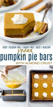 pinterest collage for pumpkin pie bars