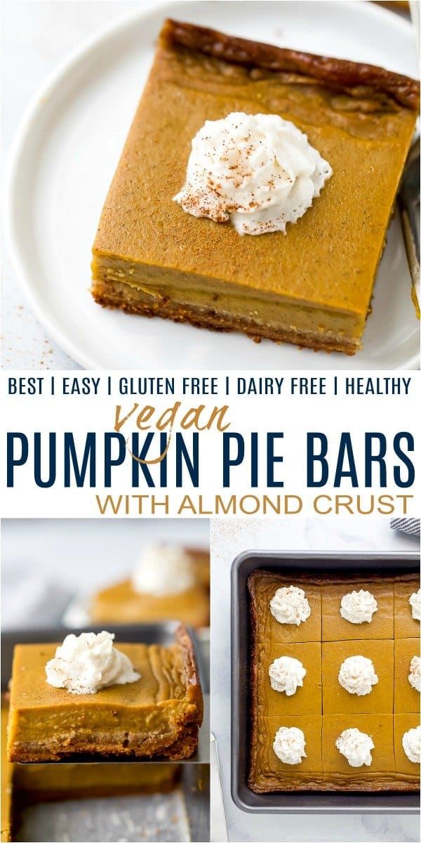 Must Make Easy Vegan Pumpkin Pie Bars Pumpkin Pie Recipe