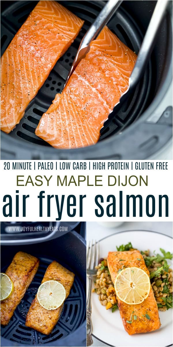 Air Fryer Maple Dijon Salmon Joyful Healthy Eats