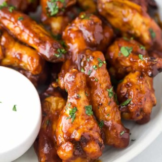 Easy Air Fryer Chicken Wings Recipe | Crispy Honey BBQ Wings