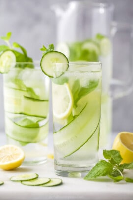 Detox Lemon Cucumber Water Recipe | Easy Detox Drink!