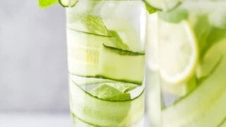 Lemon Herb Cucumber Water Recipe – A Couple Cooks