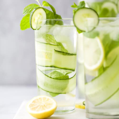 Detox Lemon Cucumber Water Recipe | Easy Detox Drink!