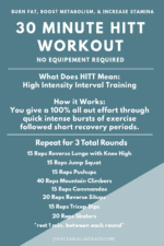 30 Minute Full Body HIIT Workout | HIIT Workout Plan