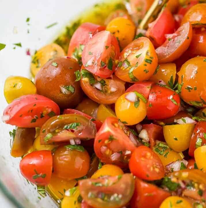 The Best Marinated Tomato Salad Recipe | Fresh Tomato Salad