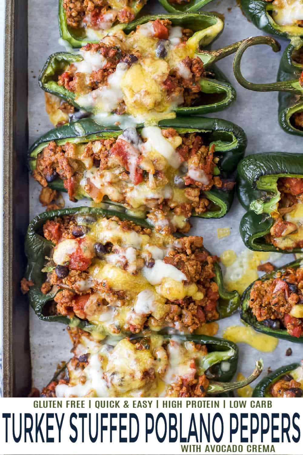 Turkey Stuffed Poblano Peppers Recipe | Joyful Healthy Eats